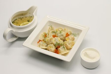 Пельмени с сёмгой