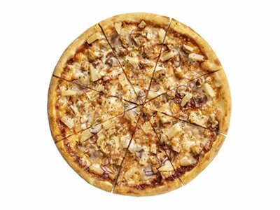 С цыплёнком и ананасом