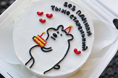 Бенто торт Без паники мишка