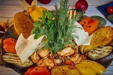 Сет Садж из баранины на 4 персоны