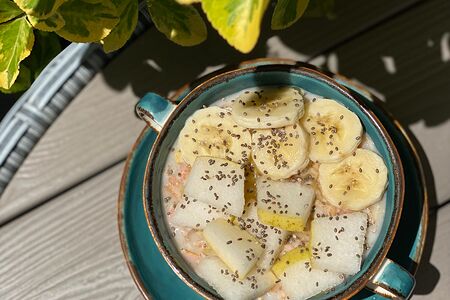 Каша 5 злаков с бананом и грушей