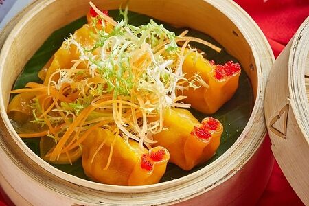 Димсамы с лососем