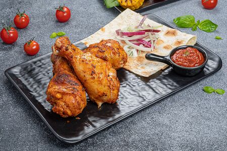 Шашлык из куриной голени