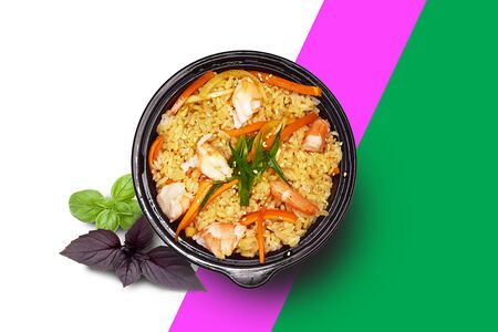 Тяхан с креветками