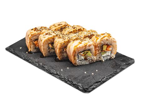 Опаленный лосось в унаги