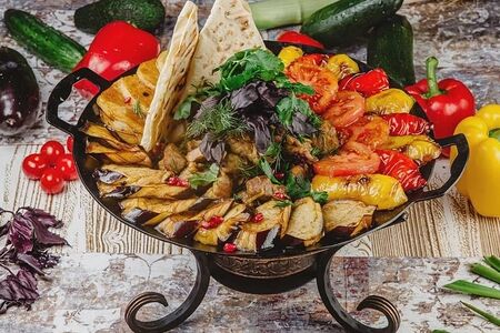 Садж-кебаб из сёмги