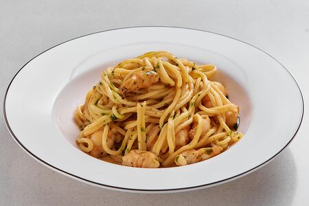 Тальолини с креветками