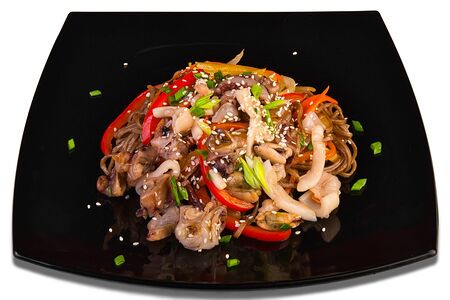 Соба с морепродуктами