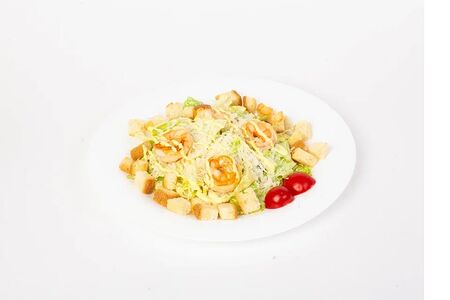 Салат Цезарь с креветкой