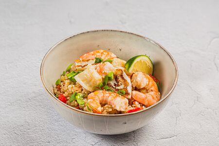 Рис с морепродуктами