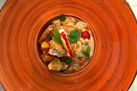 Рапан в сливочном соусе