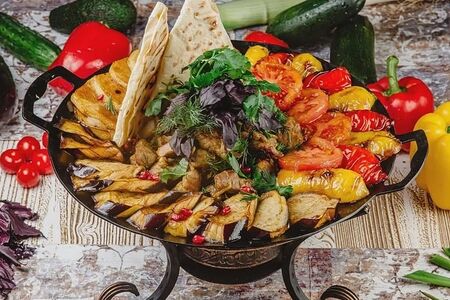 Садж-кебаб из курицы