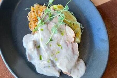 Томленая свиная шейка из смокера