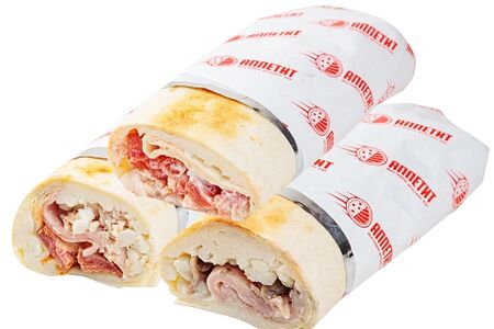 Комбо 3 апстера курица-сметана, ветчина и грибы, мясной удар