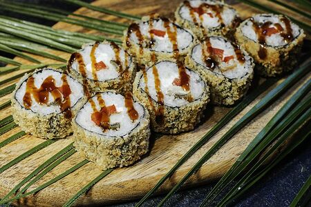 Жареный ролл Унаги темпура