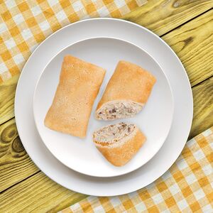 Блин с картошкой и грибами