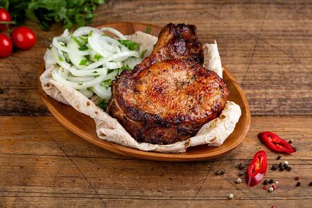 Шашлык из cвинoго антрекота