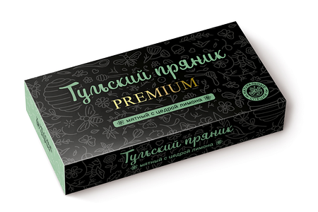 Тульский пряник Premium мятный с цедрой лимона