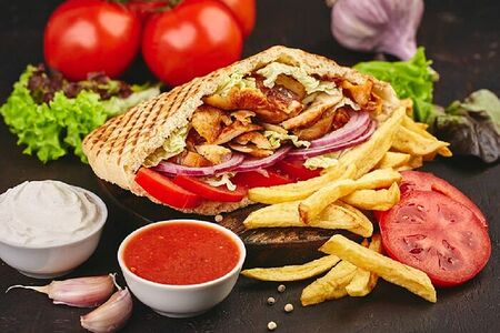 Шаурма в лепешке