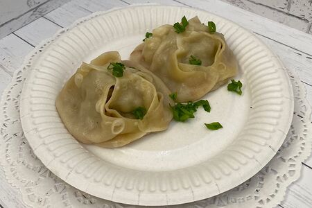 Манты домашние с мясом