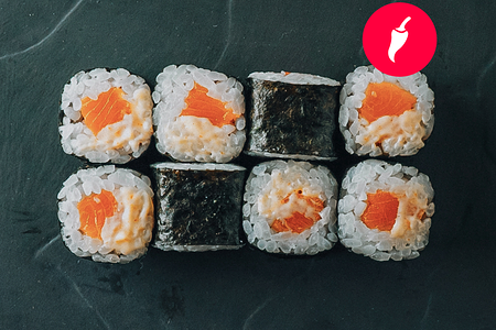 Острый мини с лососем