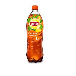 Lipton чёрный чай с персиком