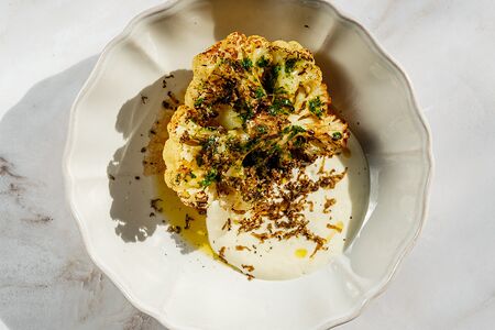 Цветная капуста, мусс из трюфеля