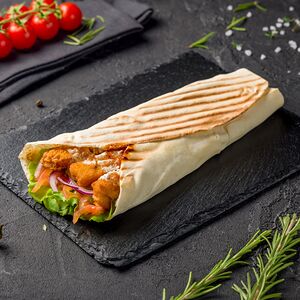 Арабская шаурма с рыбой