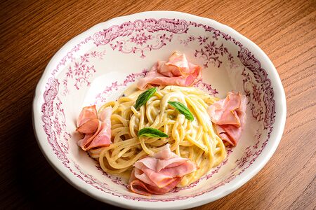 Спагетти Карбонара панчетта