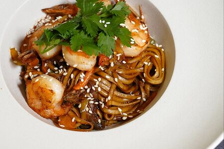 Лапша удон с креветкой