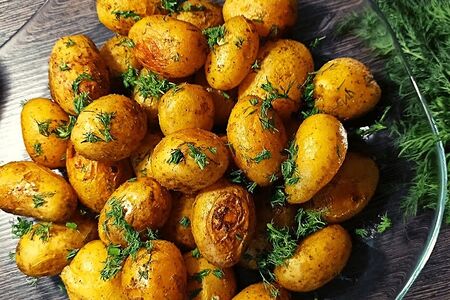 Картофель на мангале