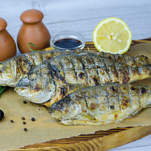 Рыбное ассорти на мангале