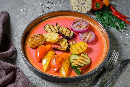 Жаренные овощи на гриле