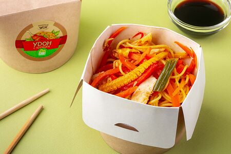 Удон с курицей