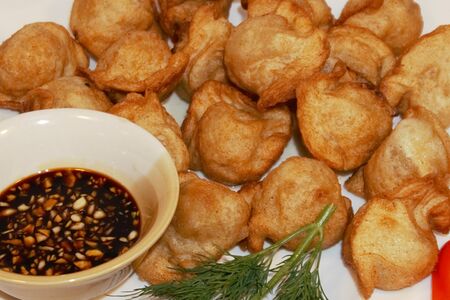 Жареные пельмени с говядиной