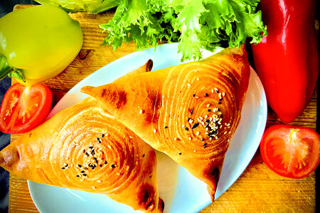 Самса куриная в духовке