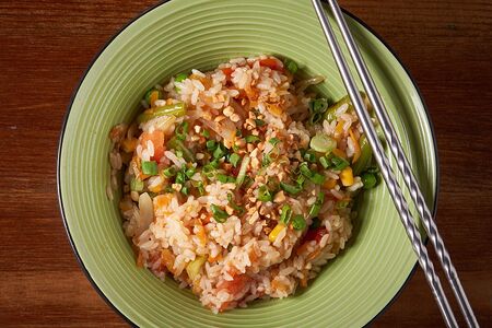 Рис с курочкой и яйцом