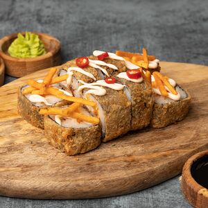 Жареный Жгучий с курицей