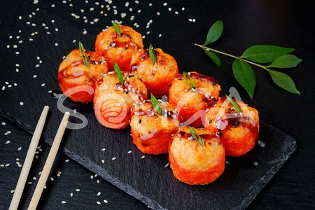 Запечённый с креветкой