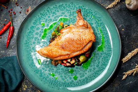 Куриная грудка с овощами