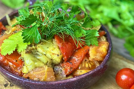 Салат из запечённых овощей