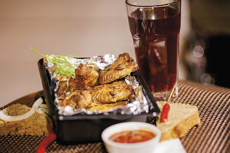 Шашлык из куриных крыльев