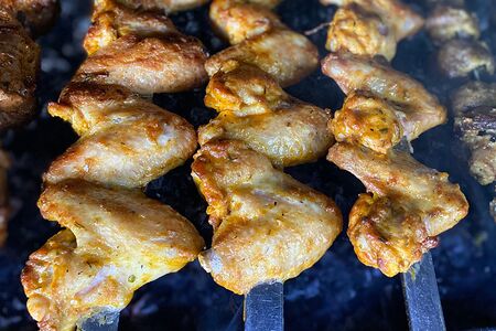 Шашлык из куриных крыльев