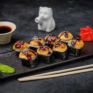 Инь-янь с тунцом запеченный