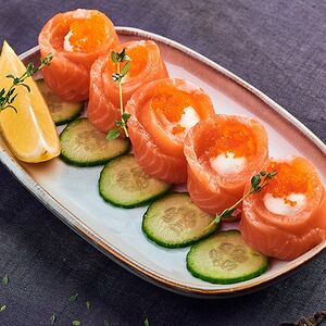 Рулетики из семги