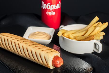 Комбо с френч-догом с говядиной