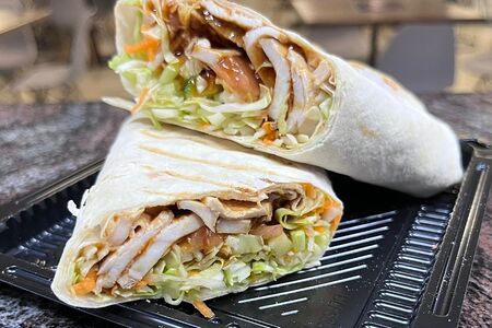 Шаурма с соусом барбекю