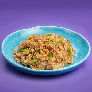 Вок с курицей и соусом терияки