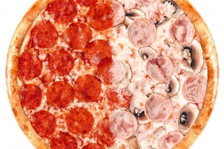 Ветчина и грибы и пепперони (32 см)