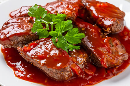 Поджарка куриная с перцем